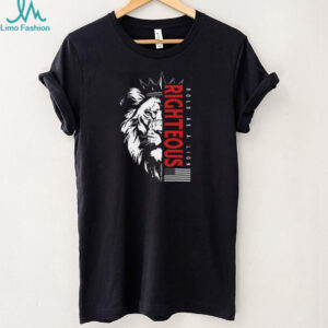 Bold As A Lion Righteous Patriotic Christian Scripture Graphic T shirt