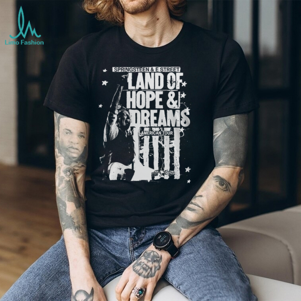 Bruce SpringsT Shirtn Land Of Hope & Dreams American Tour Concert T Shirt Bruce SpringsT Shirtn Land Of Hope & Dreams American Tour Concert T Shirt