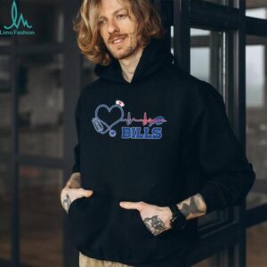 Buffalo Bills Nurse Life Stethoscope Heartbeat Fan Shirt