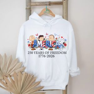 Charlie Brown and Friends 250 Years of Freedom 1776 2026 T Shirt