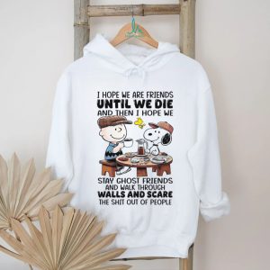 Charlie Brown and Snoopy Best Friends T Shirt Ghost Friends Scaring People