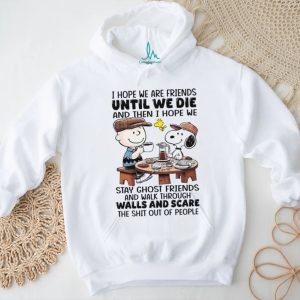 Charlie Brown and Snoopy Best Friends T Shirt Ghost Friends Scaring People