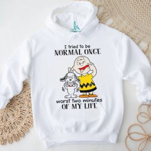 Charlie Brown and Snoopy “I Tried To Be Normal Once” Funny T Shirt