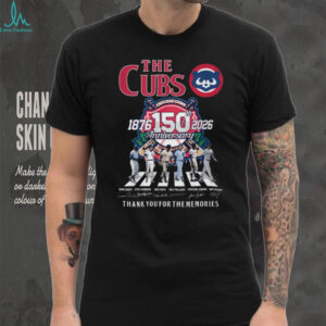 Chicago Cubs 150th Anniversary 1876 2026 Legends Signature T Shirt