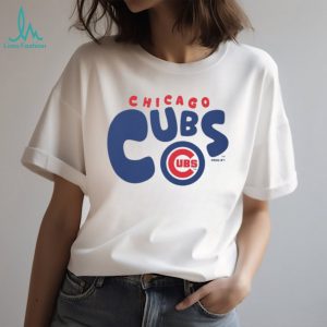 Chicago Cubs Doodle Logo Oatmeal Crewneck T shirt