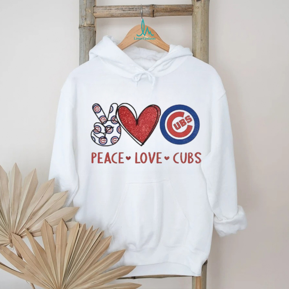 Chicago Cubs Peace Love Cubs Baseball Fan T Shirt Chicago Cubs Peace Love Cubs Baseball Fan T Shirt