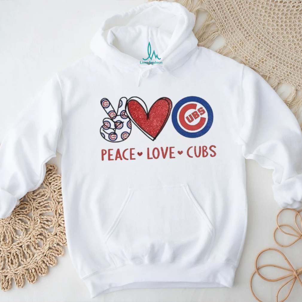Chicago Cubs Peace Love Cubs Baseball Fan T Shirt Chicago Cubs Peace Love Cubs Baseball Fan T Shirt