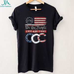 Chicago Cubs We The People 1776 Patriotic American Flag T Shirt