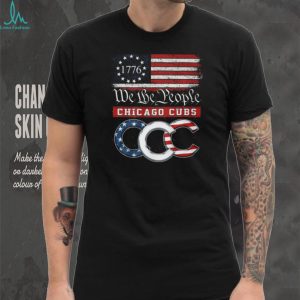 Chicago Cubs We The People 1776 Patriotic American Flag T Shirt