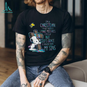Christian Snoopy “God's Grace Is Bigger Than My Sins” Faith T Shirt