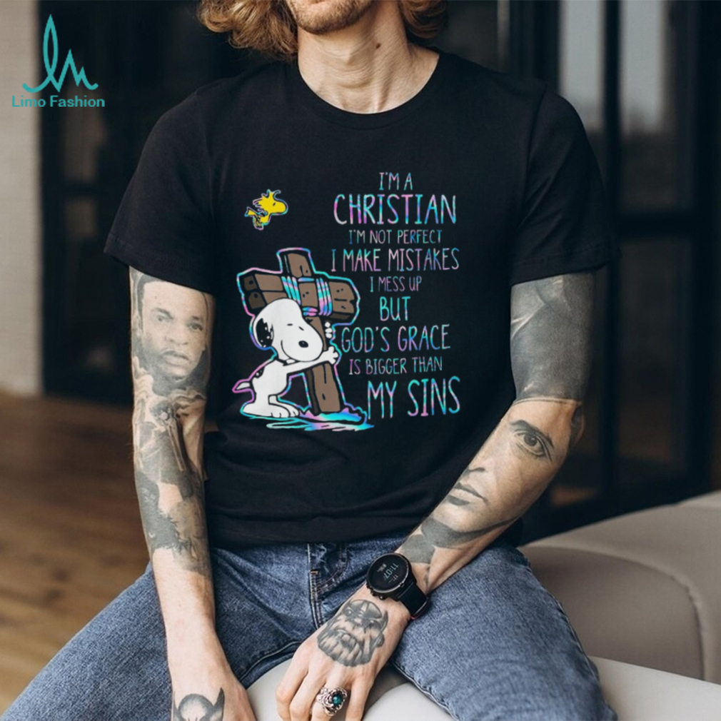 Christian Snoopy “God’s Grace Is Bigger Than My Sins” Faith T Shirt Christian Snoopy “God’s Grace Is Bigger Than My Sins” Faith T Shirt