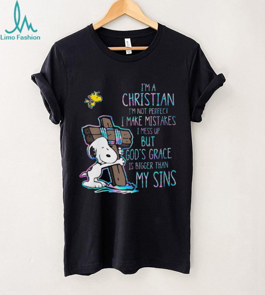 Christian Snoopy “God’s Grace Is Bigger Than My Sins” Faith T Shirt Christian Snoopy “God’s Grace Is Bigger Than My Sins” Faith T Shirt