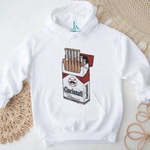 Cincinnati Baseball Bats Cigarette Pack Vintage Style T Shirt