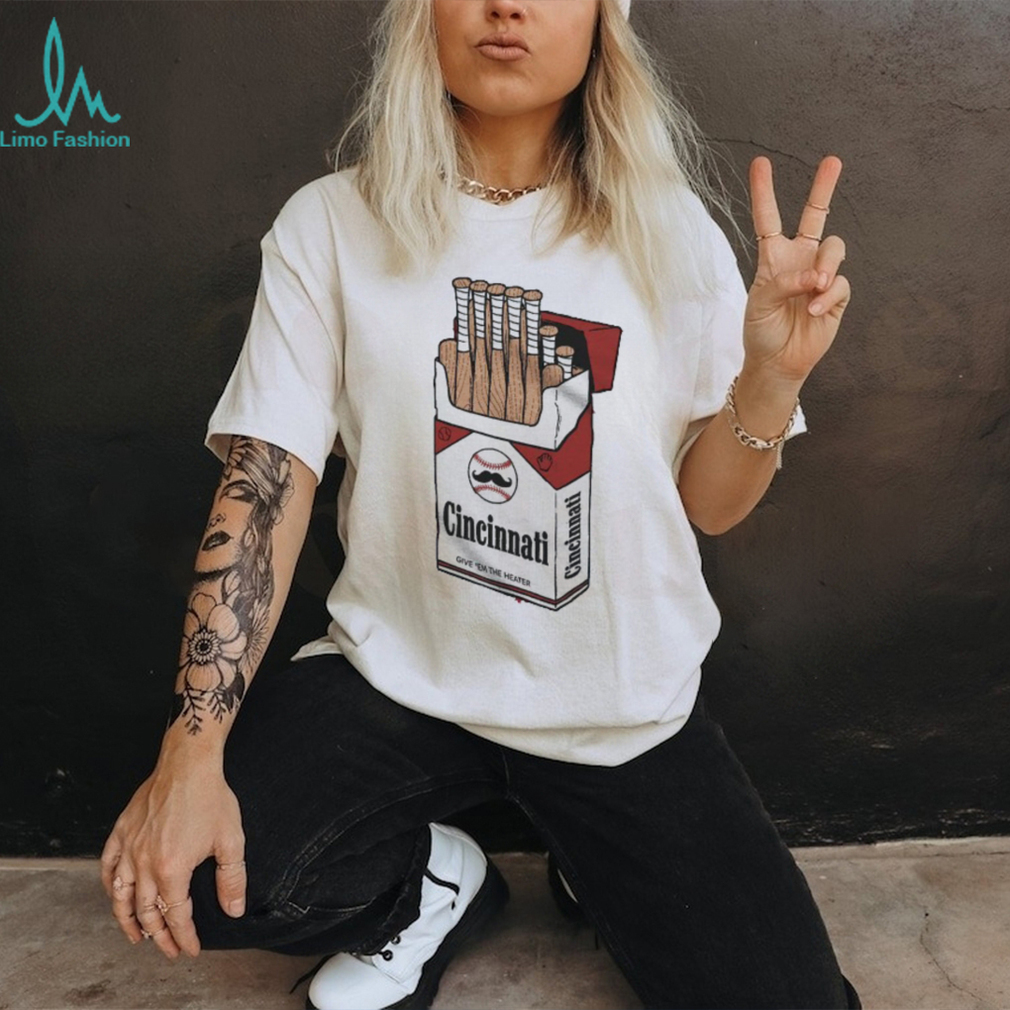 Cincinnati Baseball Bats Cigarette Pack Vintage Style T Shirt Cincinnati Baseball Bats Cigarette Pack Vintage Style T Shirt