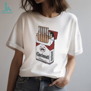 Cincinnati Baseball Bats Cigarette Pack Vintage Style T Shirt