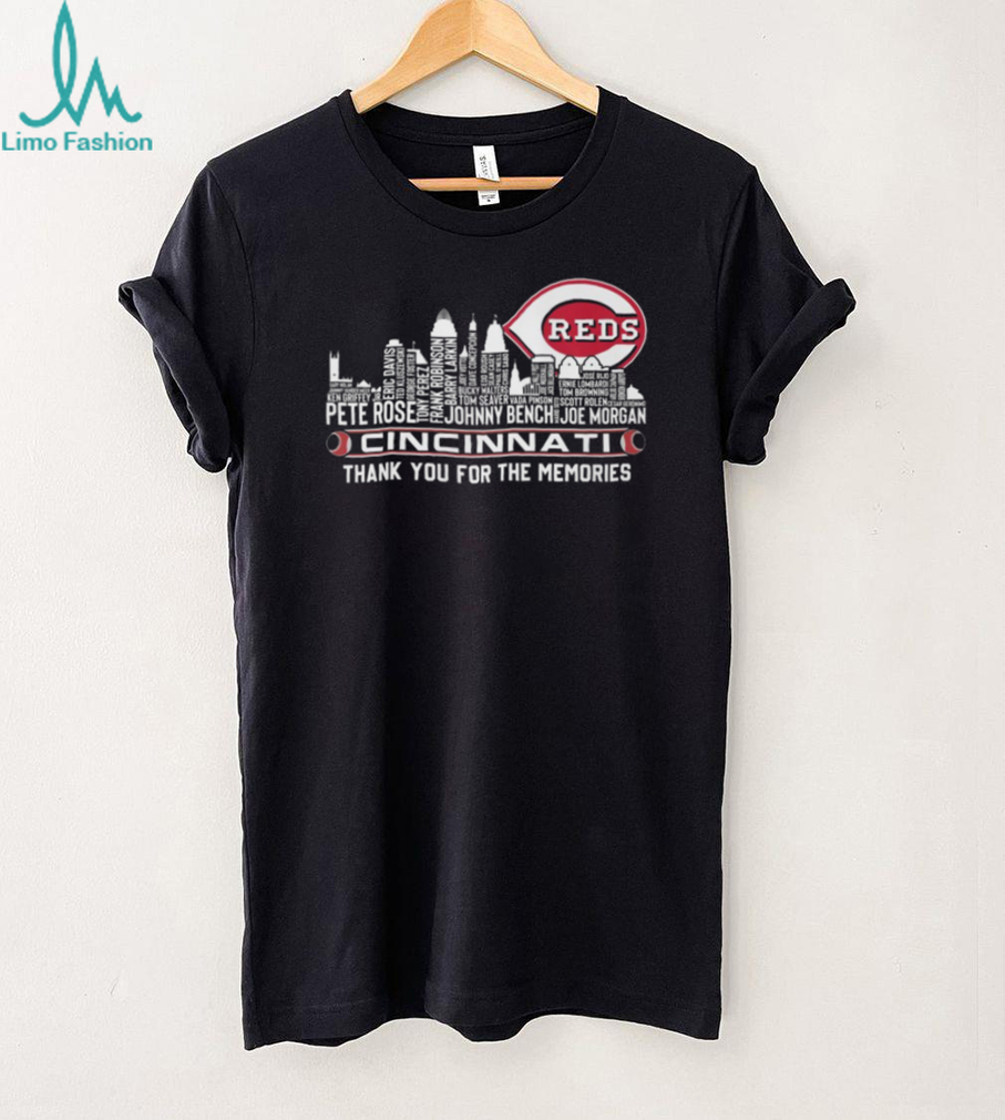 Cincinnati Reds Baseball Thank You For The Memories Players Signatures T Shirt Cincinnati Reds Baseball Thank You For The Memories Players Signatures T Shirt