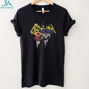 Classic 1966 Batman and Robin Dynamic Duo Vintage Logo T Shirt