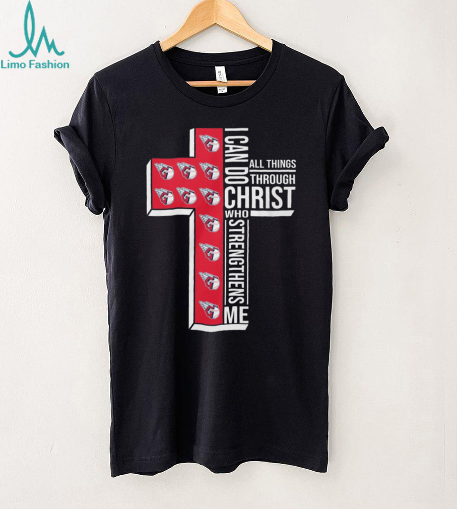 Cleveland Guardians Baseball Cross “I Can Do All Things Through Christ” T Shirt Cleveland Guardians Baseball Cross “I Can Do All Things Through Christ” T Shirt