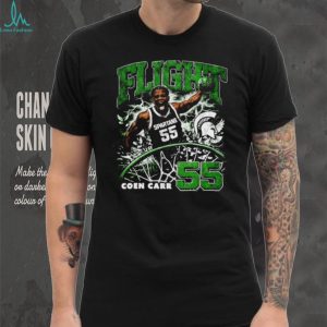 Coen Carr Michigan State Spartans Basketball “Flight 55” Dunk T Shirt