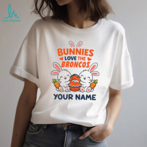 Custom Denver Broncos Bunny Plush T Shirt