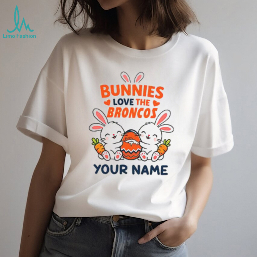 Custom Denver Broncos Bunny Plush T Shirt Custom Denver Broncos Bunny Plush T Shirt