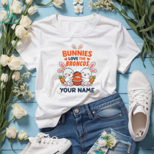Custom Denver Broncos Bunny Plush T Shirt