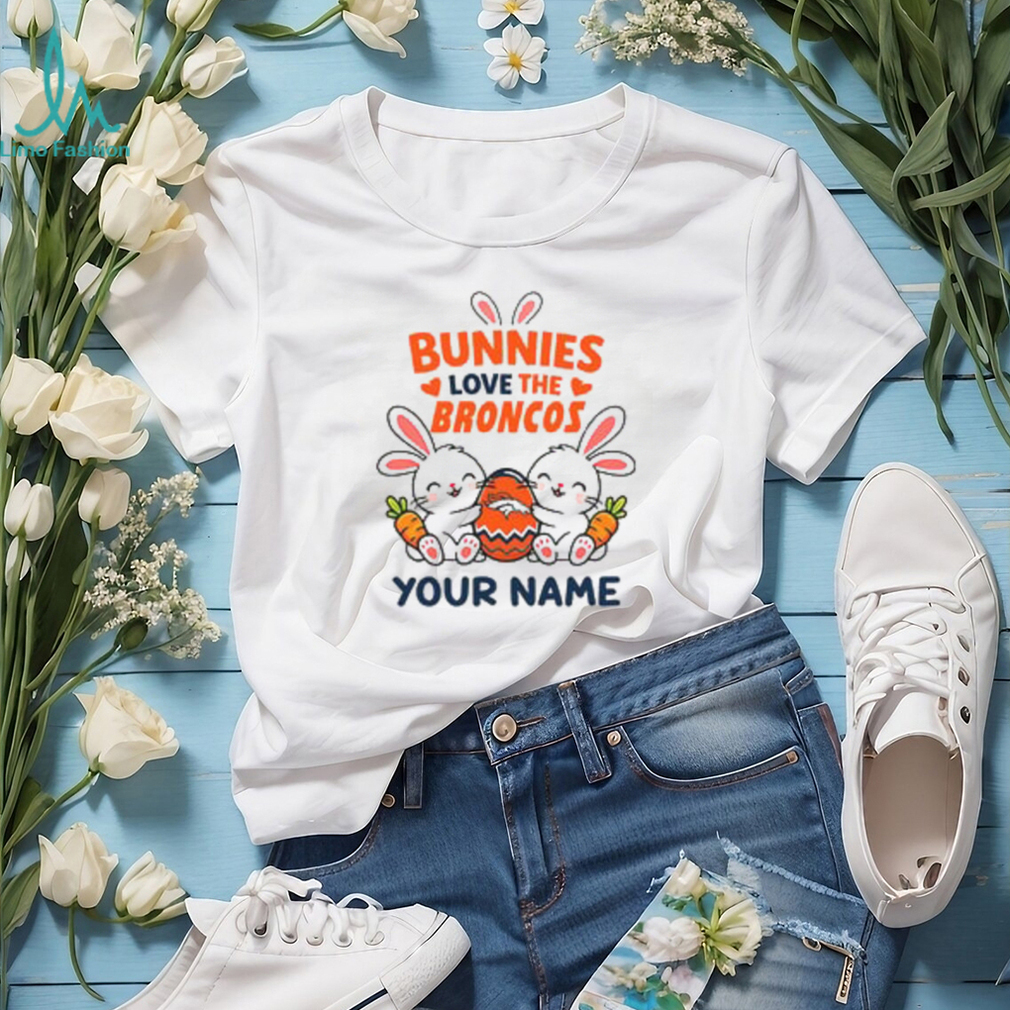 Custom Denver Broncos Bunny Plush T Shirt Custom Denver Broncos Bunny Plush T Shirt