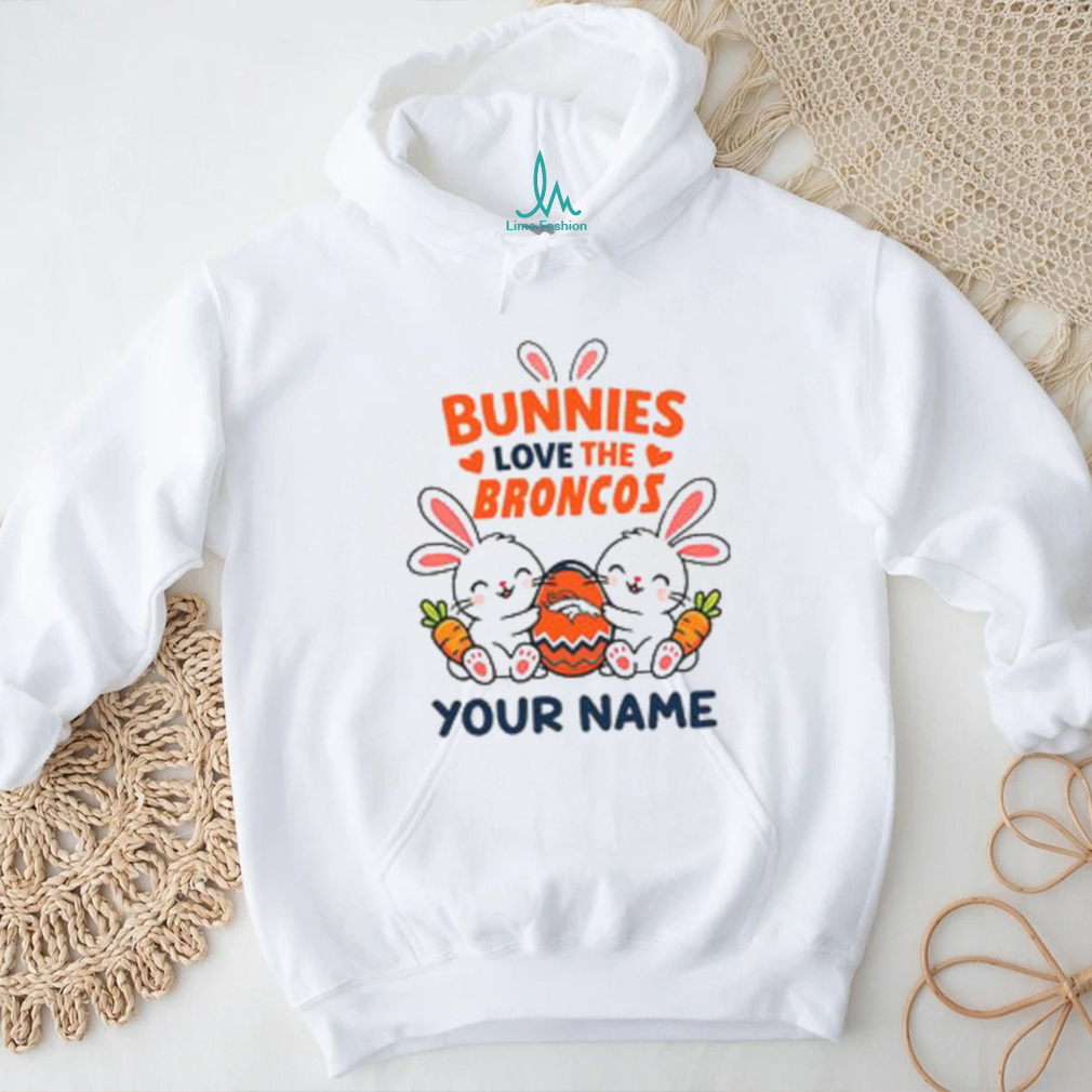 Custom Denver Broncos Bunny Plush T Shirt Custom Denver Broncos Bunny Plush T Shirt