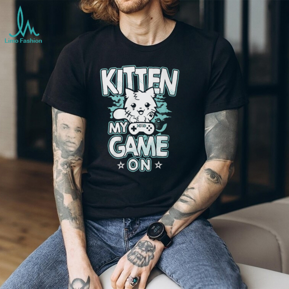 Cute Kitten My Game On Retro Gamer Cat Video Game Lover T Shirt Cute Kitten My Game On Retro Gamer Cat Video Game Lover T Shirt