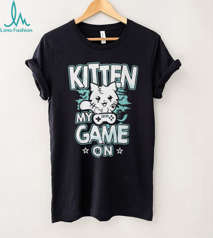Cute Kitten My Game On Retro Gamer Cat Video Game Lover T Shirt Cute Kitten My Game On Retro Gamer Cat Video Game Lover T Shirt