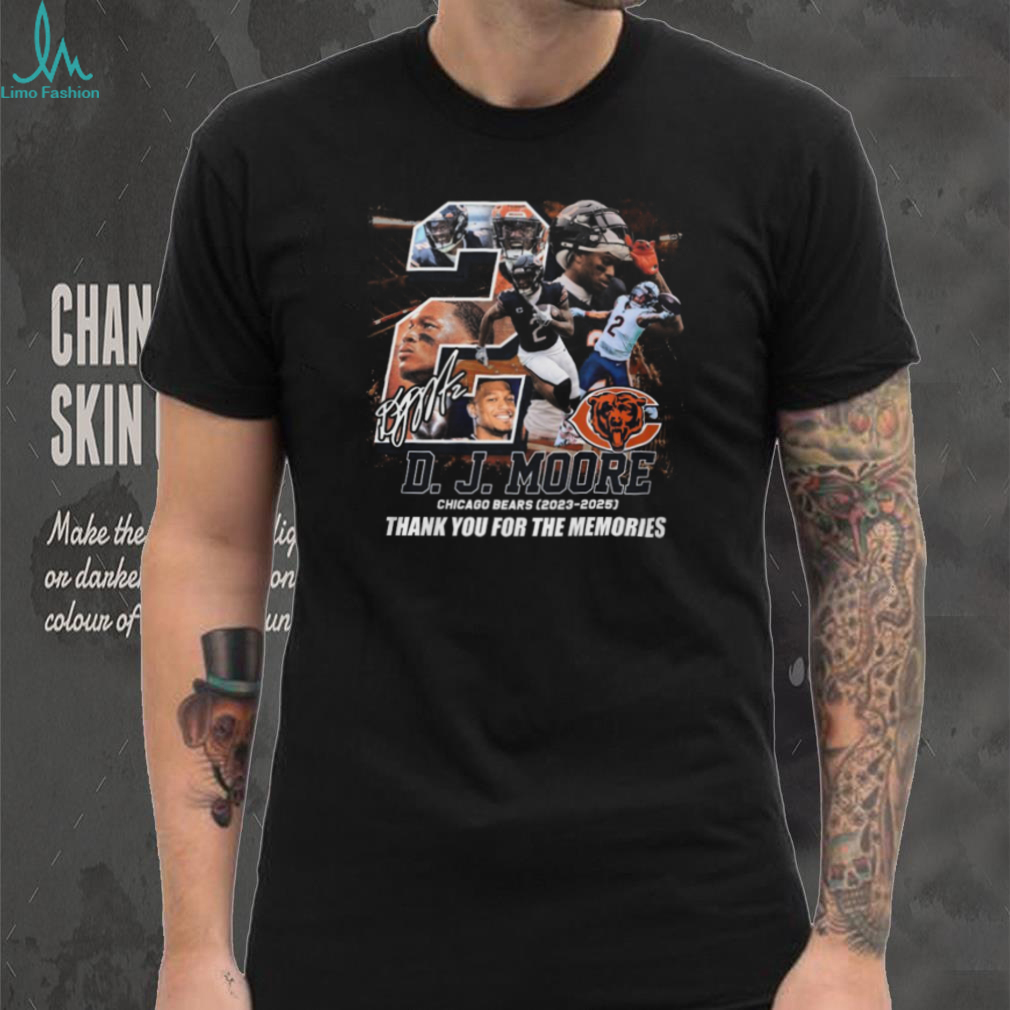 D.J. Moore Chicago Bears 2023 2025 Signature Series Fan Tribute T Shirt D.J. Moore Chicago Bears 2023 2025 Signature Series Fan Tribute T Shirt