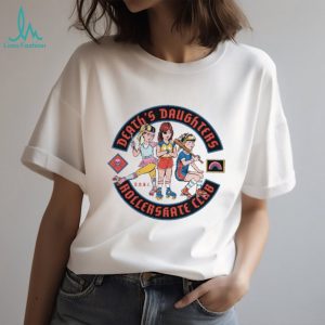 Death's Daughters Roller Skate Club Retro Graphic T Shirt