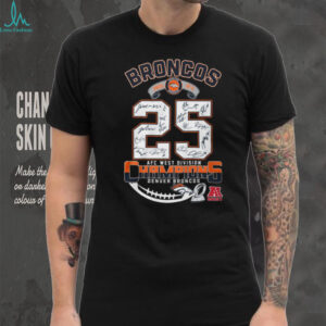 Denver Broncos 2025 AFC West Division Champions Signatures T Shirt