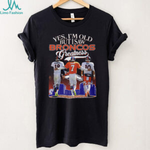 Denver Broncos Greatness Manning Elway Nix Signatures Old Fan T Shirt