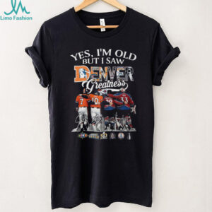 Denver Greatness Broncos and Avalanche Legends Signatures Sports Fan T Shirt