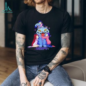Derpy Cat Anime Girls Hugging Kawaii Graphic T Shirt