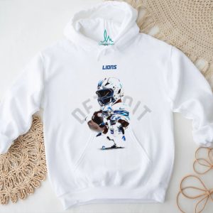 Detroit Lions NFL Player Collage Graphic White Fan T Shirt