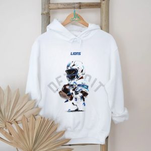 Detroit Lions NFL Player Collage Graphic White Fan T Shirt