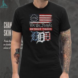 Detroit Tigers We The People 1776 Patriotic American Flag T Shirt