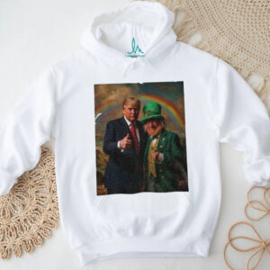 Donald Trump and Leprechaun St. Patrick's Day Rainbow T Shirt