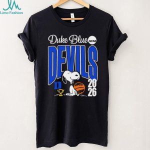 Duke Blue Devils Snoopy 2026 NCAA Basketball Graphic T shirt
