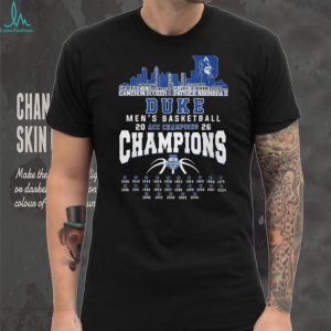 Duke Men's Basketball 2026 ACC Champions Skyline & Roster Signature T Shirt
