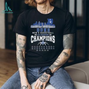 Duke Men's Basketball 2026 ACC Champions Skyline & Roster Signature T Shirt