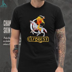 Elfquest Cutter and Wolf Rider Retro Fantasy Comic T Shirt