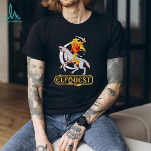 Elfquest Cutter and Wolf Rider Retro Fantasy Comic T Shirt