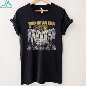 End Of An Era Pittsburgh Pirates Legends Signatures Thank You Memories T Shirt
