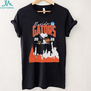 Florida Gators Snoopy 2026 NCAA New York City Skyline T shirt