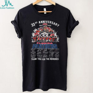 Florida Panthers 33rd Anniversary 1993 2026 Thank You For The Memories Signatures T Shirt