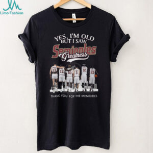Florida State Seminoles Basketball Greats “Thank You For The Memories” T shirt