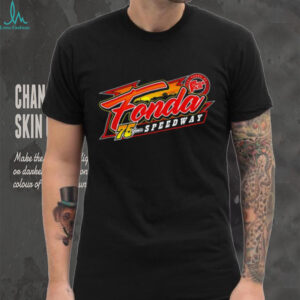 Fonda Speedway 75 Years Anniversary Racing Logo T Shirt